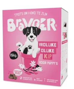 Vrolijke Olijke Kip Puppy (geperst)