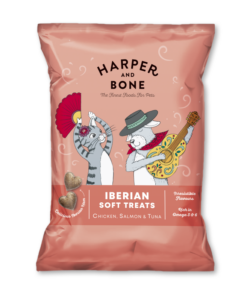 H&B Cats & Dogs Iberian Soft Treats Chicken, Salmon & Tuna 90g