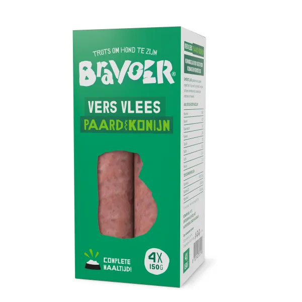 Bravoer Paard & Konijn 12 x ( 4 x 150 gram)